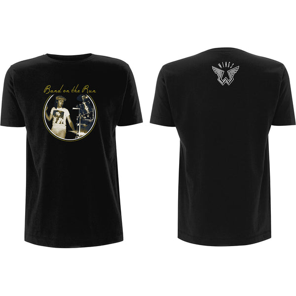 Paul McCartney | Official Band T-Shirt | Wings Band on the Run (Back Print)