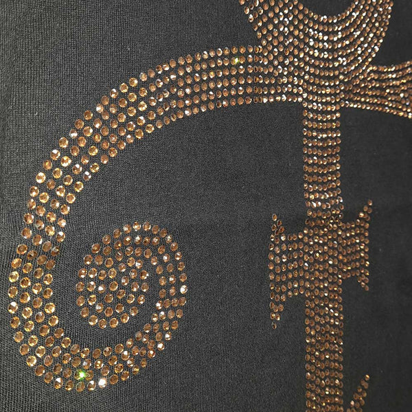 Prince | Official Band T-Shirt | Gold Symbol (Diamante)