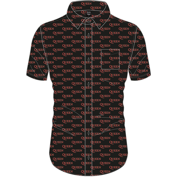 Queen Unisex Casual Shirt: Logo Pattern