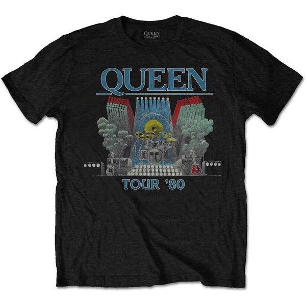 Queen | Official Band T-Shirt | Tour '80