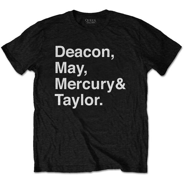 Queen | Official Band T-Shirt | Helvetica Band