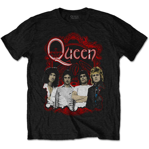 Queen | Official Band T-Shirt | Ornate Crest Photo