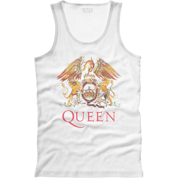 Queen Unisex T-Shirt Vest: Classic Crest