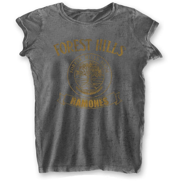 Ramones Ladies Fashion T-Shirt: Forest Hills (Burn Out)