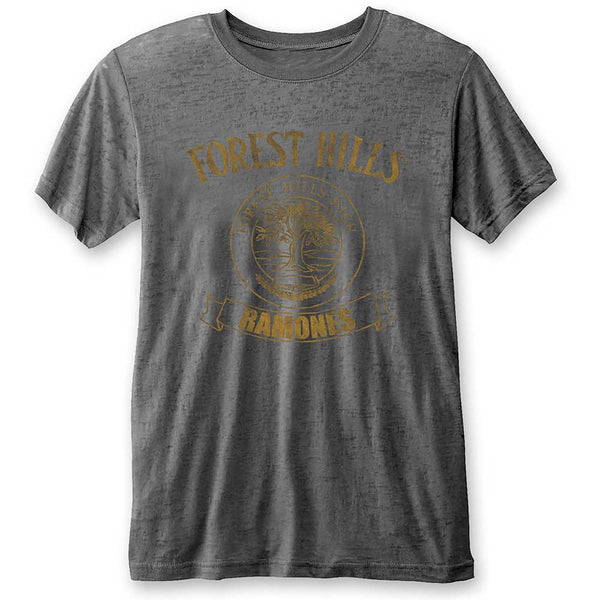 Ramones Unisex Fashion T-Shirt: Forest Hills (Burn Out)