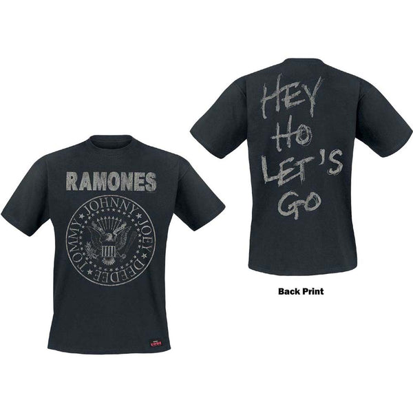 Ramones | Official Band T-Shirt | Seal Hey Ho (Back Print)