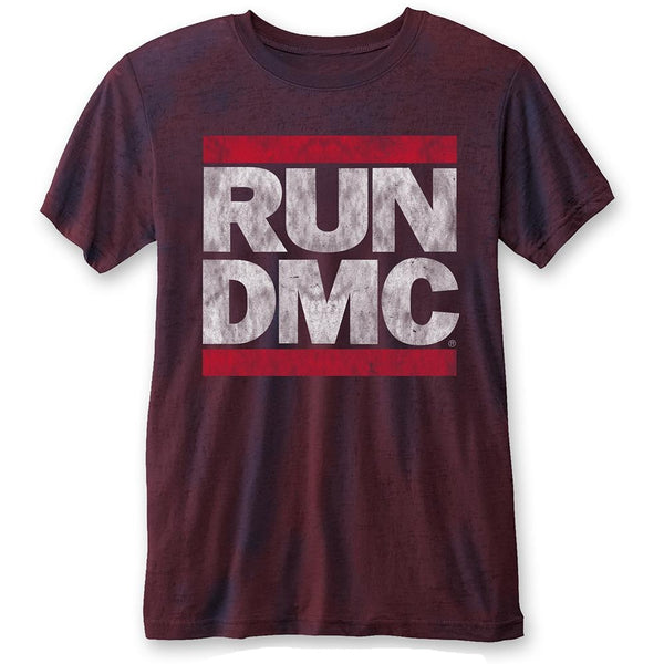 Run DMC Unisex Fashion T-Shirt: DMC Logo (Burn Out)