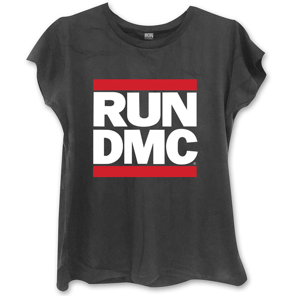 Run DMC Ladies Fashion T-Shirt: Logo (Skinny Fit)