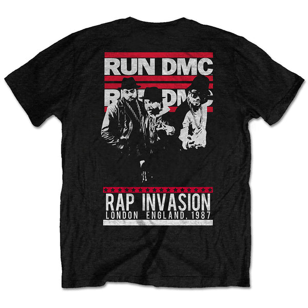 Run DMC | Official Band T-Shirt | Rap Invasion (Back Print)