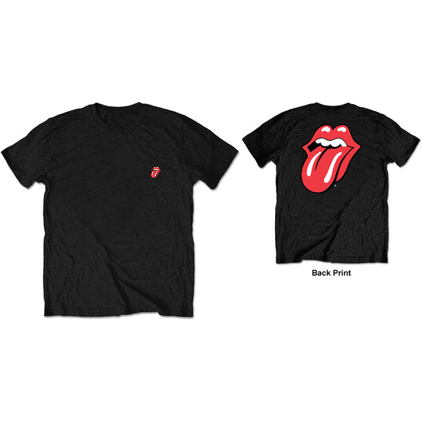 The Rolling Stones | Official Band T-Shirt | Classic Tongue (Back Print)