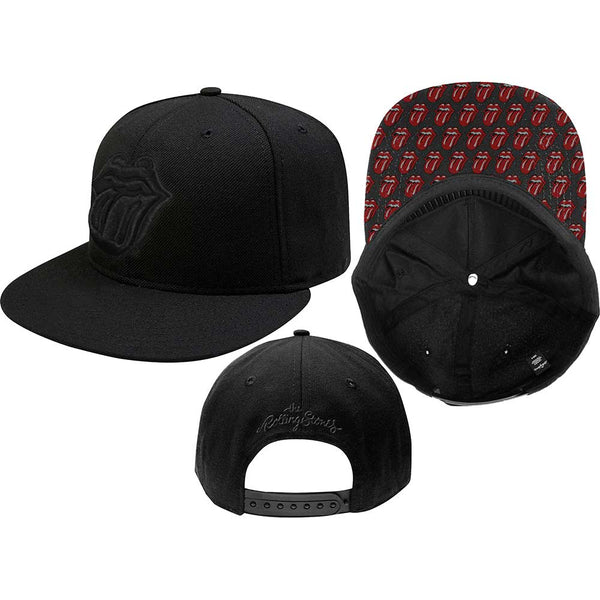 The Rolling Stones Unisex Snapback Cap: Classic Tongue