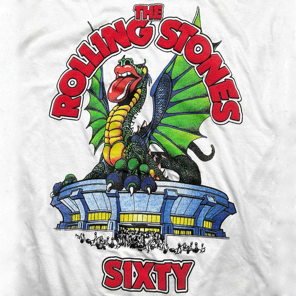 The Rolling Stones | Official Band T-Shirt | Sixty Stadium Dragon (Puff Print)