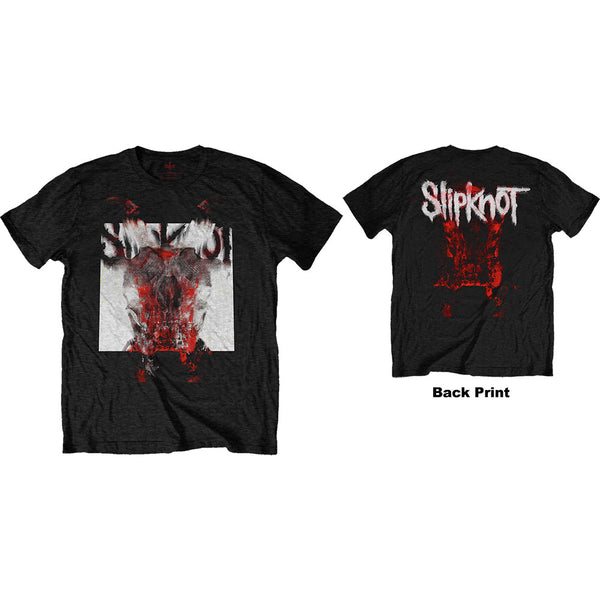 Slipknot | Official Band T-Shirt | Devil Single - Logo Blur (Back Print)