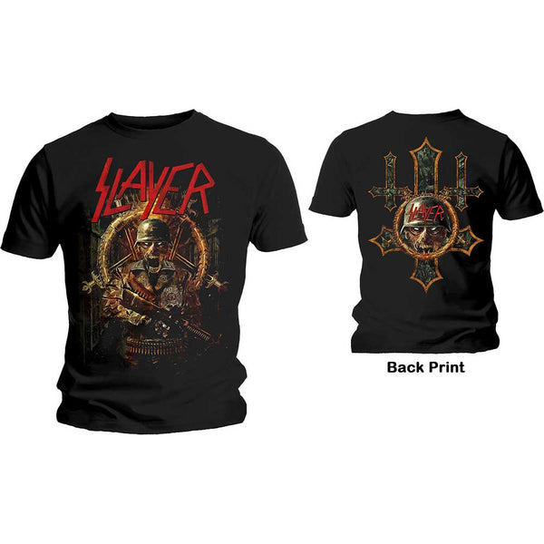 Slayer | Official Band T-Shirt | Hard Cover Comic Book (Back Print)