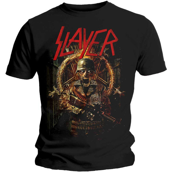 Slayer | Official Band T-Shirt | Hard Cover Comic Book (Back Print)
