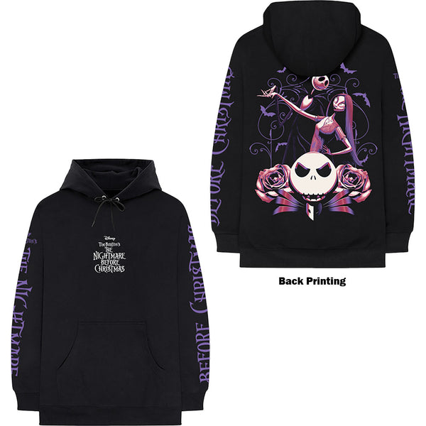Disney Unisex Pullover Hoodie: The Night Before Christmas Jumbo (Back & Arm Print)