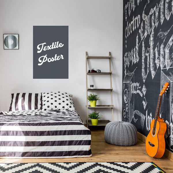 Saxon Textile Poster: Denim & Leather