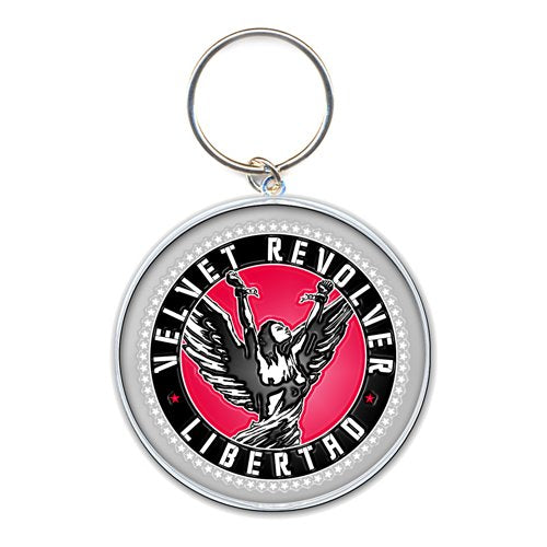 Velvet Revolver Keychain: Circle Logo (Enamel In-fill)