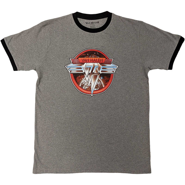 Van Halen | Official Band Ringer T-Shirt | Circle Logo