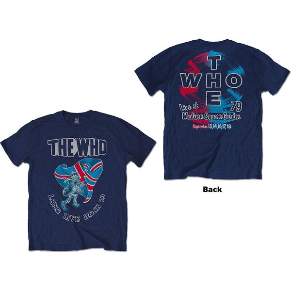 The Who Unisex Tee: Long Live Rock '79 (Back Print)