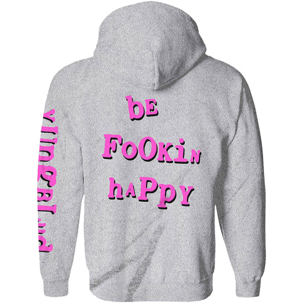 Yungblud Unisex Pullover Hoodie: Raver Smile (Back Print)