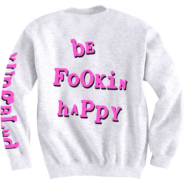 Yungblud Unisex Sweatshirt: Raver Smile (Back & Arm Print)