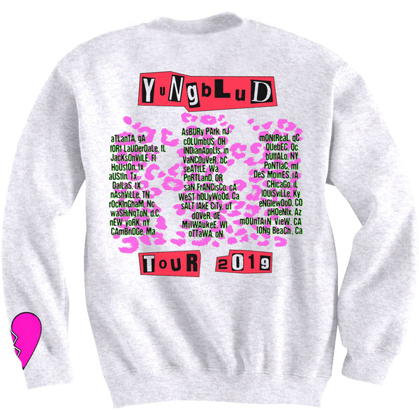 Yungblud Unisex Sweatshirt: Tour (Ex Tour/Back & Arm Print)