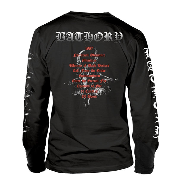 Bathory Unisex Long Sleeved T-shirt: Under The Sign (back print)