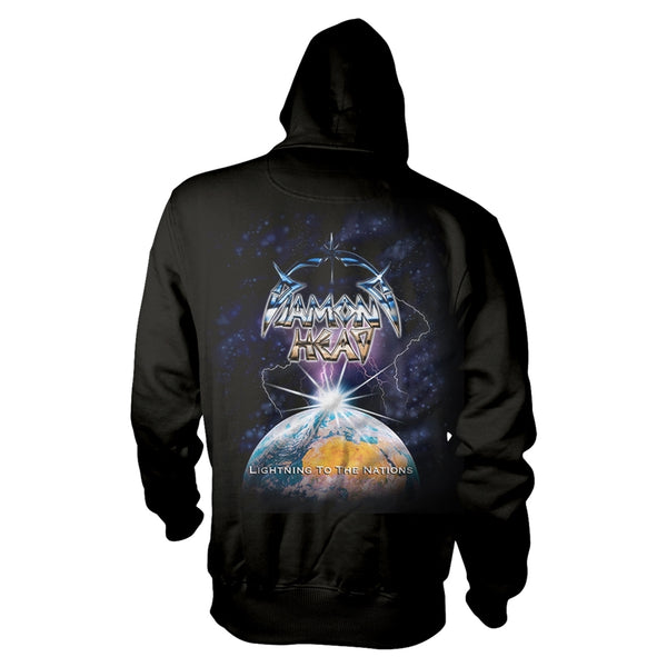 Diamond Head Unisex Hoodie: Lightning (back print)
