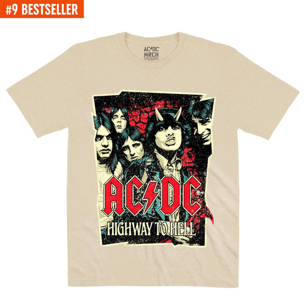 AC/DC | Highway To Hell Sketch | Official Artist T-shirt