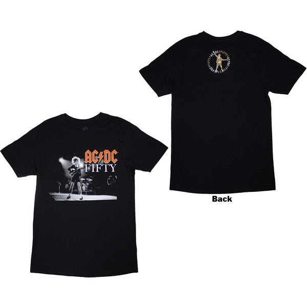 AC/DC | Official Band T-Shirt | On Stage Fifty (Back Print)