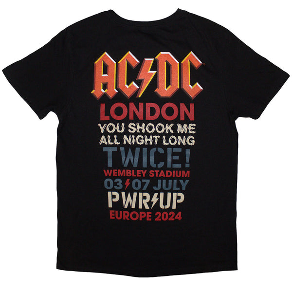 AC/DC | Official Band T-Shirt | PWRD-UP London '24 (Back Print & Ex-Tour)