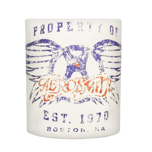 Aerosmith Boxed Coffee Mug featuring the official 'Property of Logo' design motif.