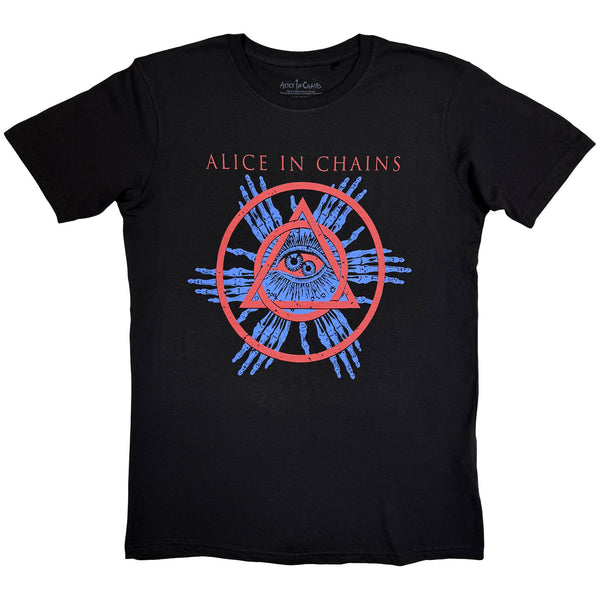 Alice In Chains | Official Band T-Shirt | Circle Triangle (Black)