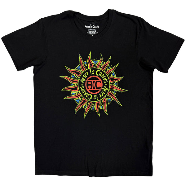 Alice In Chains | Official Band T-Shirt | Sun Logo (Black)
