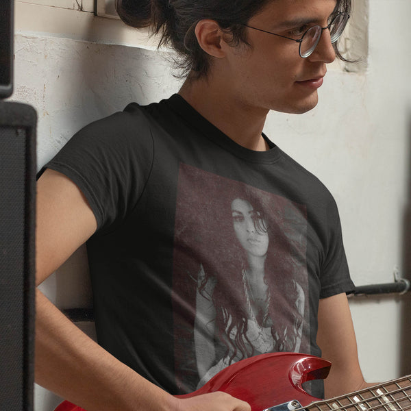 Amy Winehouse | Official T-Shirt | Back to Black Chalk Board