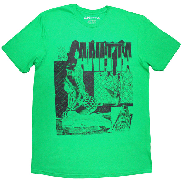 Anitta | Official Band T-Shirt | Green Collage (Green)