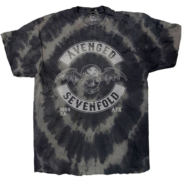 SALE | Avenged Sevenfold | Official Band T-Shirt | Dip-Dye Deathbat Crest