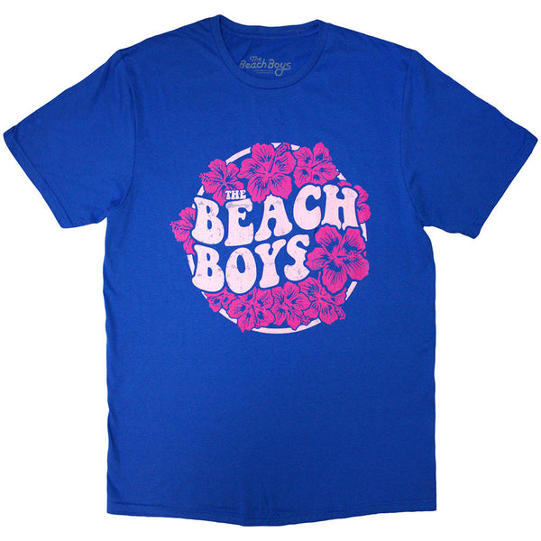 The Beach Boys | Official Band T-Shirt | Floral Print (Blue)