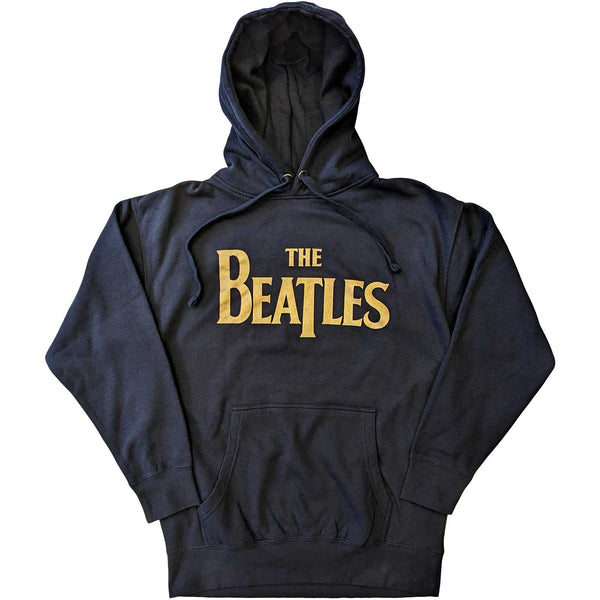 The Beatles Unisex Pullover Hoodie: Gold Drop T Logo