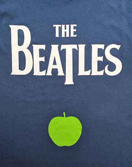 The Beatles | Official Band Tank Top | Drop T Logo & Apple
