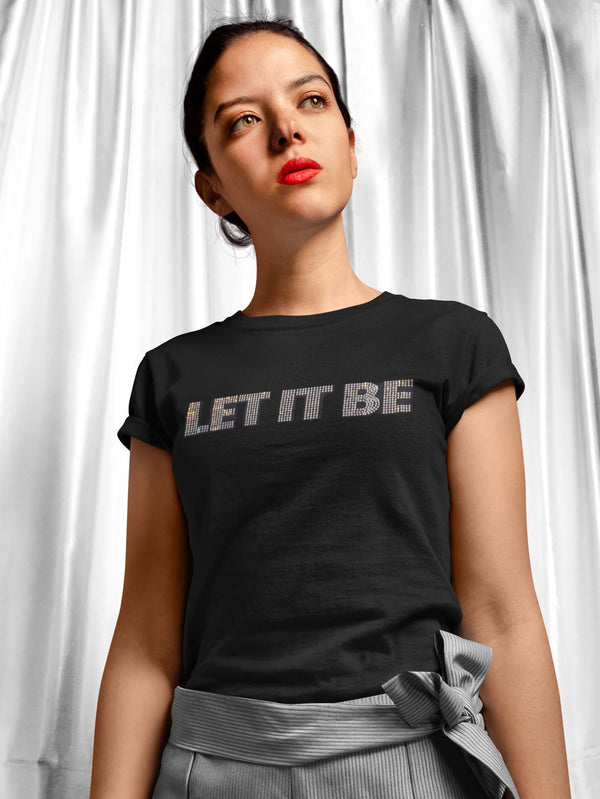 The Beatles Ladies T-Shirt: Let It Be (Diamante)