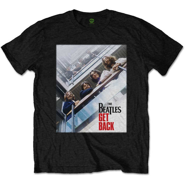 The Beatles | Official Band T-Shirt | Get Back Poster (black)