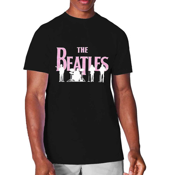 The Beatles Unisex | Official Hi-Build Band T-Shirt | Band Silhouettes