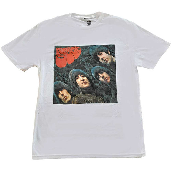 The Beatles | Official Band T-Shirt | Rubber Soul Album Cover (white)