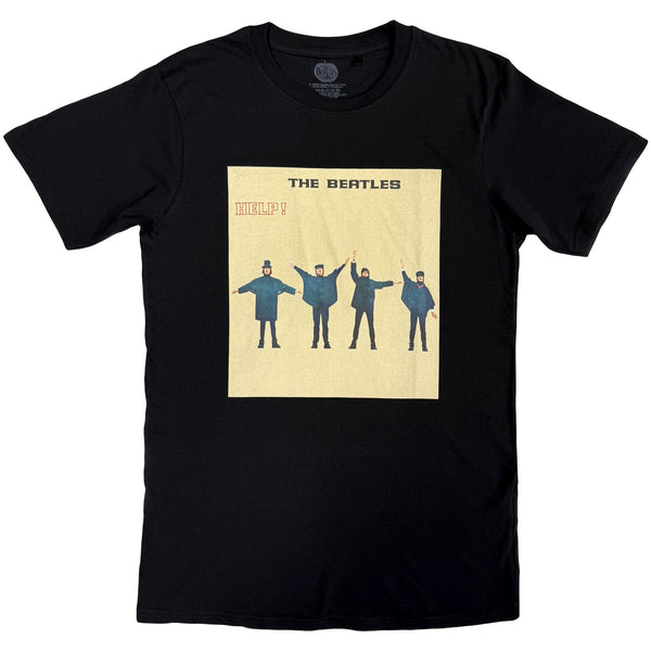 The Beatles | Official Band T-Shirt | Help! Album Cover (Black)