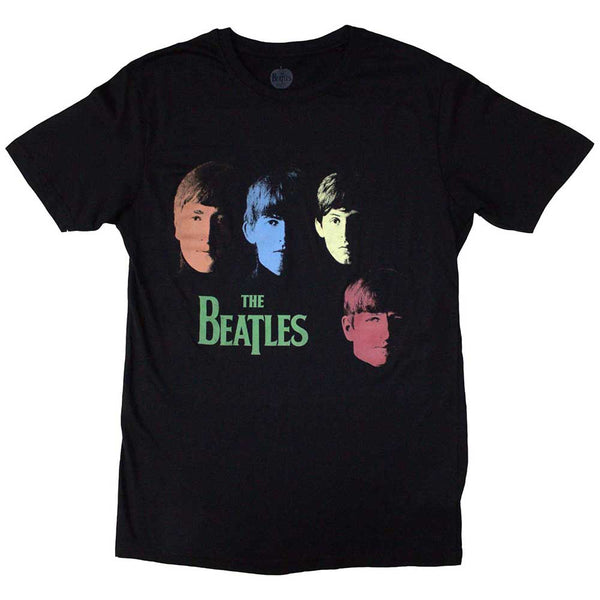 The Beatles | Official Band T-Shirt | Colour Faces