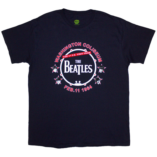 The Beatles | Official Band T-Shirt | Washington '64 Drum