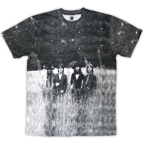 The Beatles | Official Band T-Shirt | Tittenhurst Park Field (White) (All Over Print)