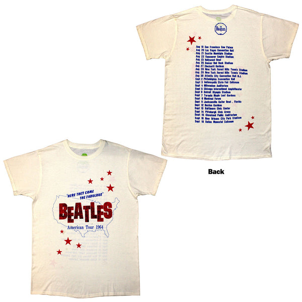 The Beatles | Official Band T-Shirt | American Tour '64 (Back Print)